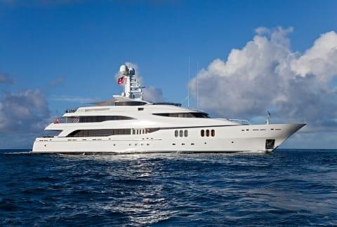 Aboard DIAMOND A a 188ft (57.3m) luxury motor yacht , built by ABEKING & RASMUSSEN in 1998