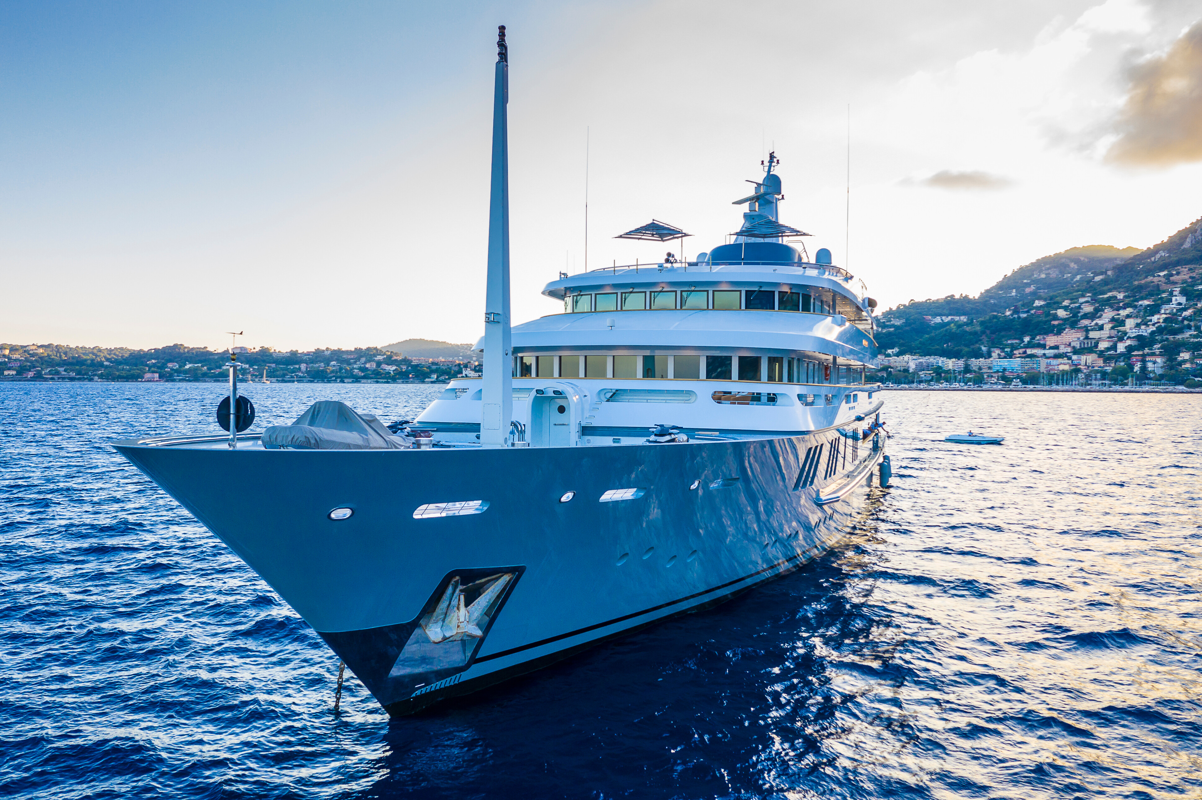 Aboard BOADICEA a 251ft (76.6m) luxury motor yacht , built by AMELS in 1999