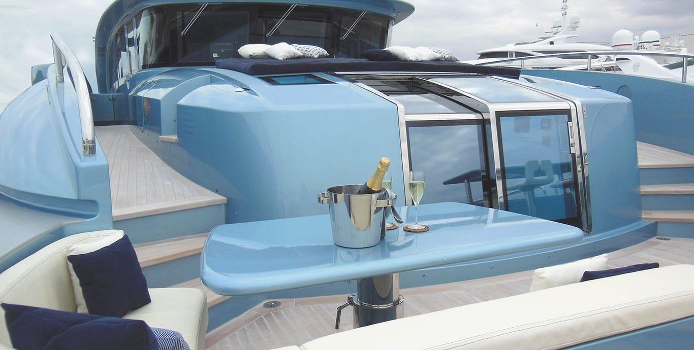 Aboard QUEEN ALLA a 141ft (43.25m) luxury motor yacht , built by ISA in 2014