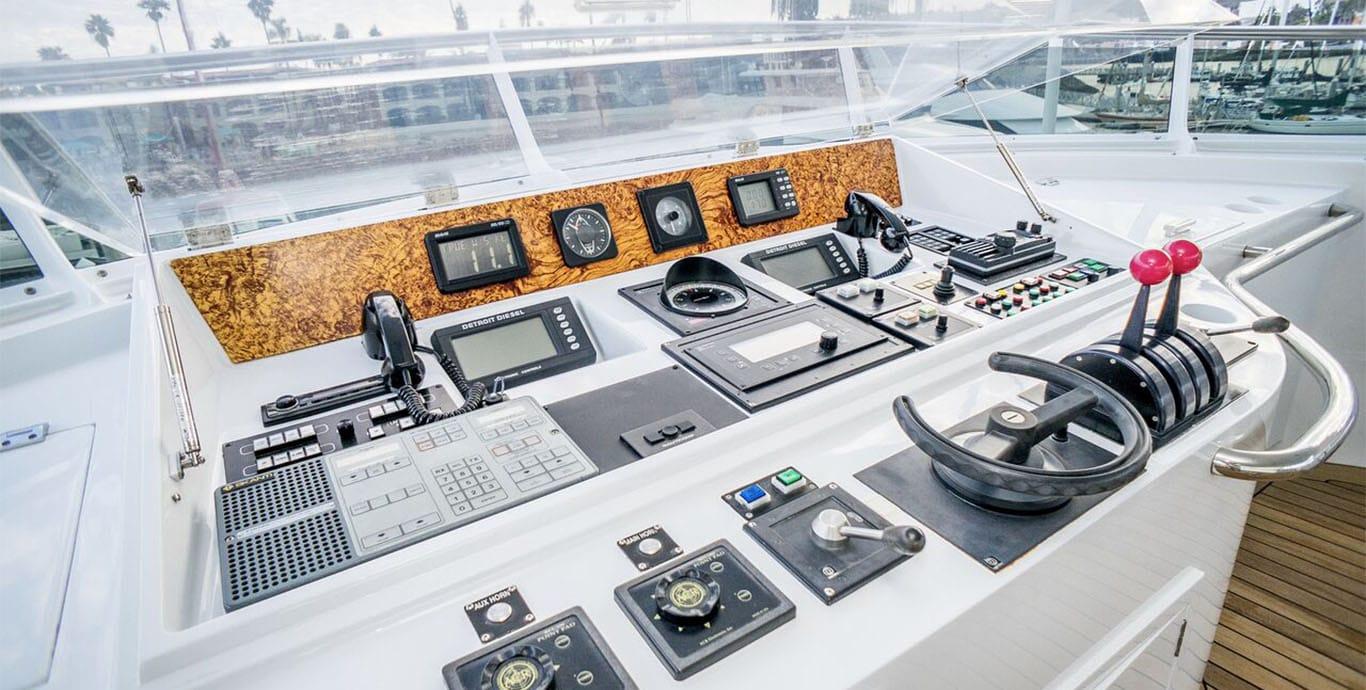 Aboard BOSS a 120ft (36.58m) luxury motor yacht , built by FEADSHIP in 1989