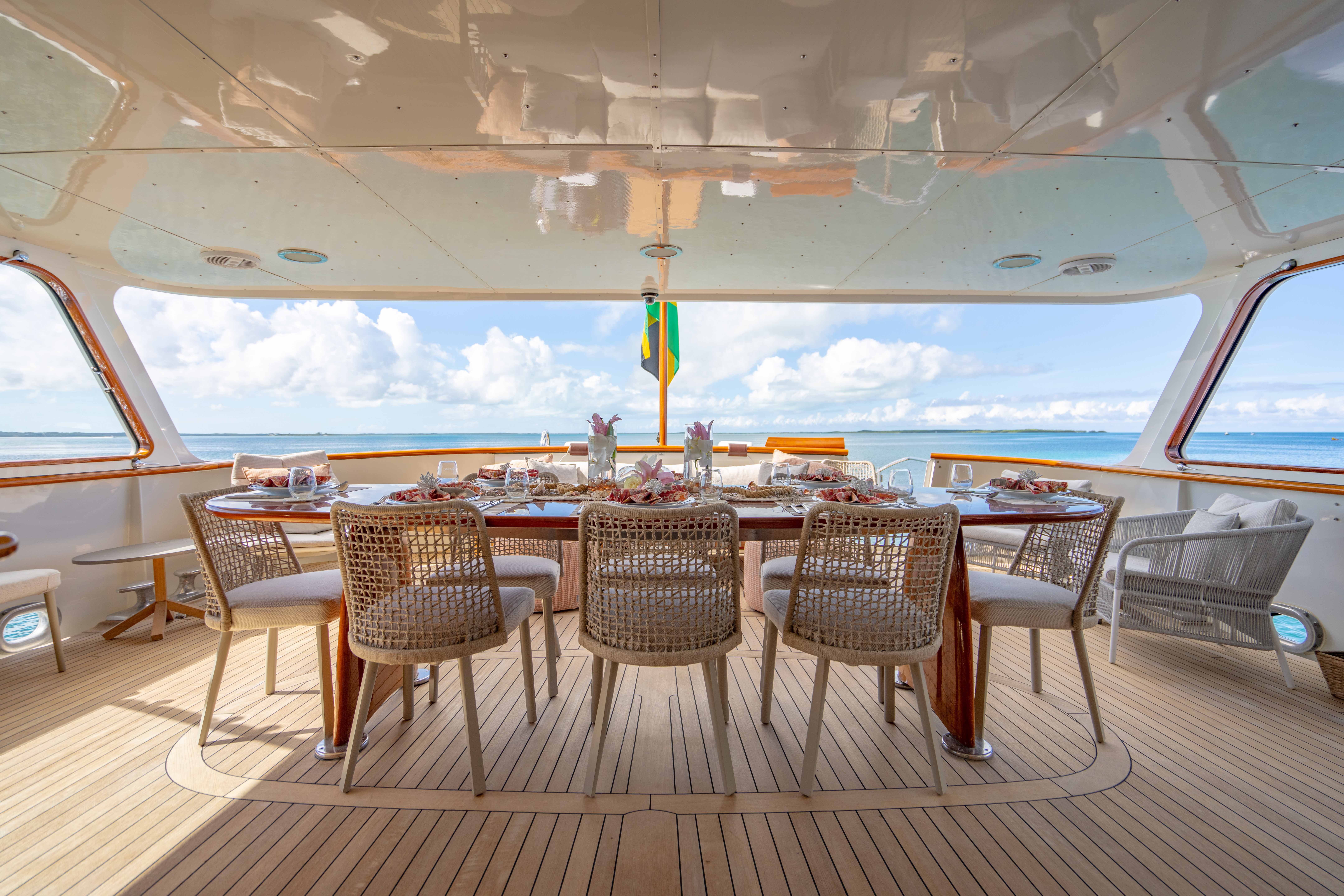 Aboard CALYPSO a 126ft (38.4m) luxury motor yacht , built by FEADSHIP in 1978