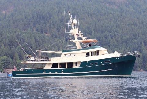 Aboard HOLIDAY a 84ft (25.6m) luxury motor yacht , built by DELTA MARINE in 1985
