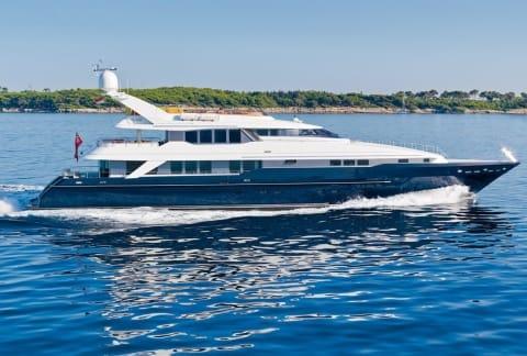 Aboard PROMETHEUS I a 144ft (44m) luxury motor yacht , built by HEESEN in 1996