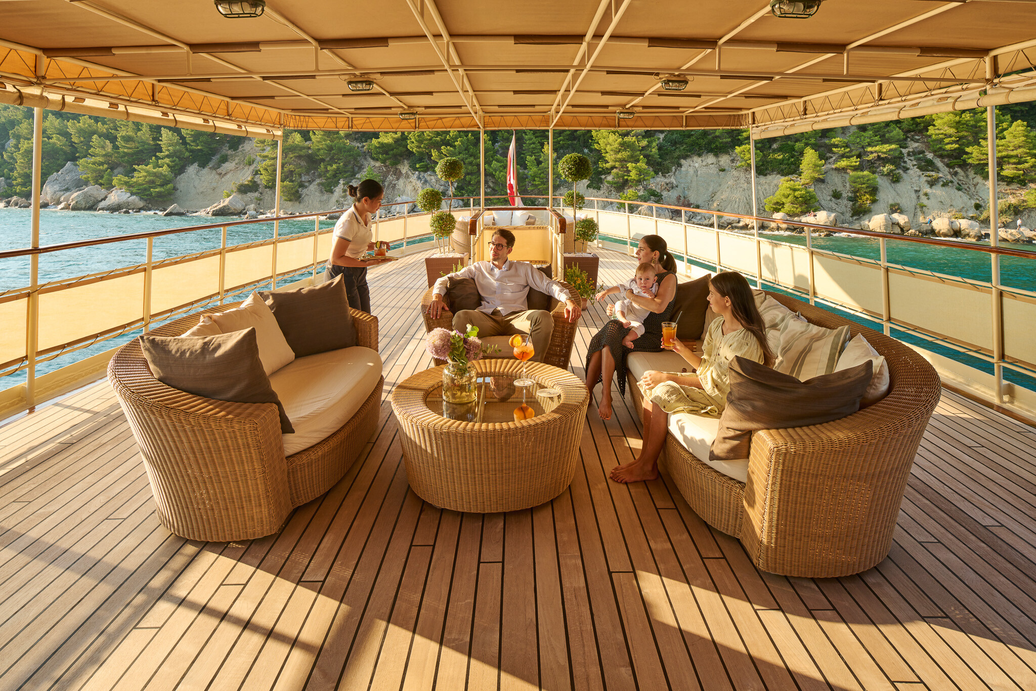 Aboard SEAGULL II a 177ft (54.16m) luxury motor yacht for Sale & Charter available with Fraser Yachts, built by ULJANIK in 1952