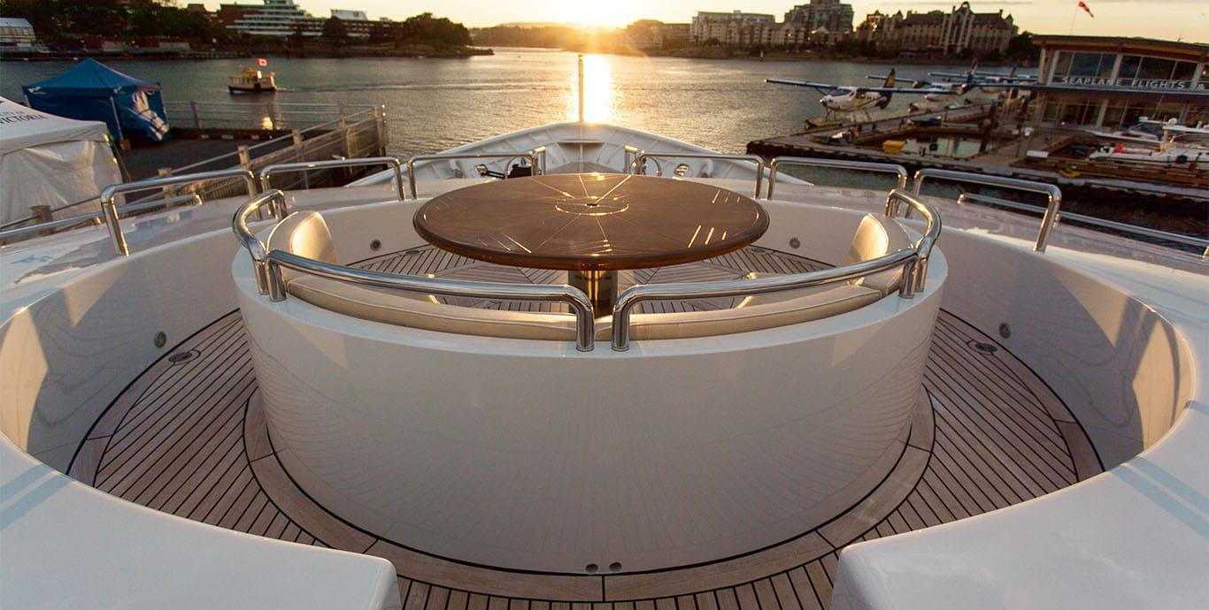 Aboard INVADER a 163ft (49.9m) luxury motor yacht , built by CODECASA in 1999