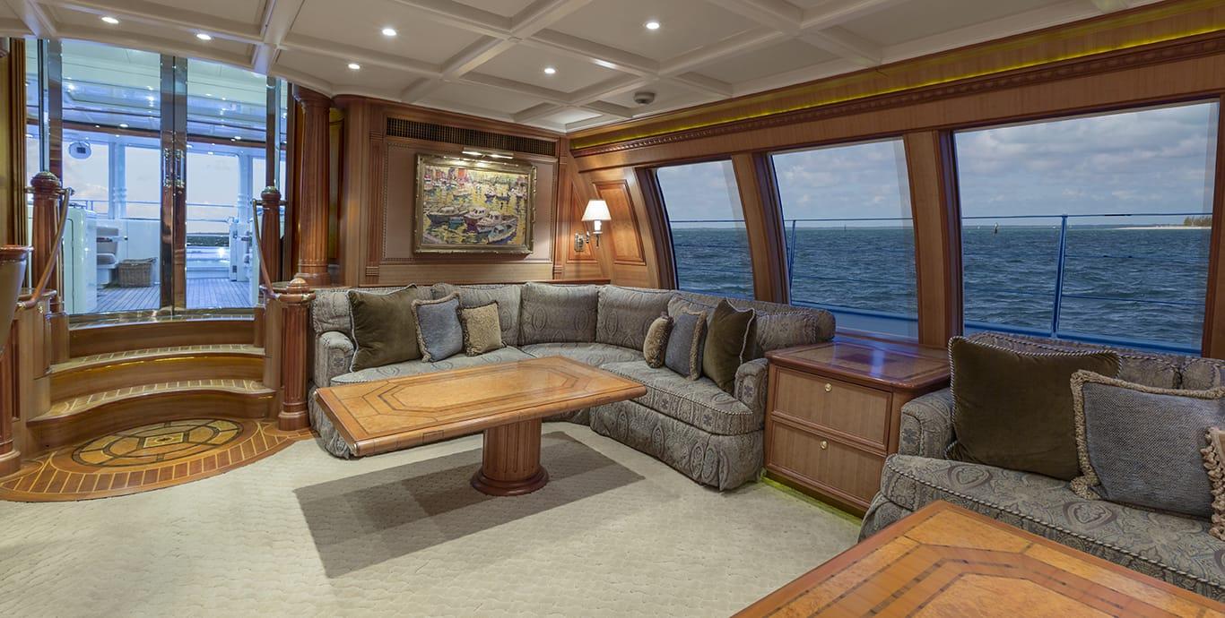 Aboard KAIZEN a 159ft (48.49m) luxury sailing yacht , built by ALLOY YACHTS in 2000