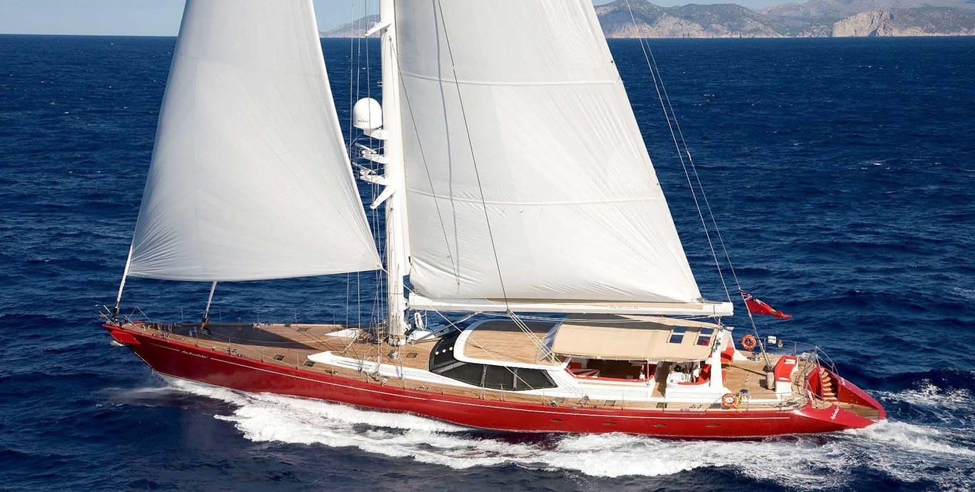 Aboard DELUSHA a 140ft (42.67m) luxury sailing yacht , built by VITTERS in 1999