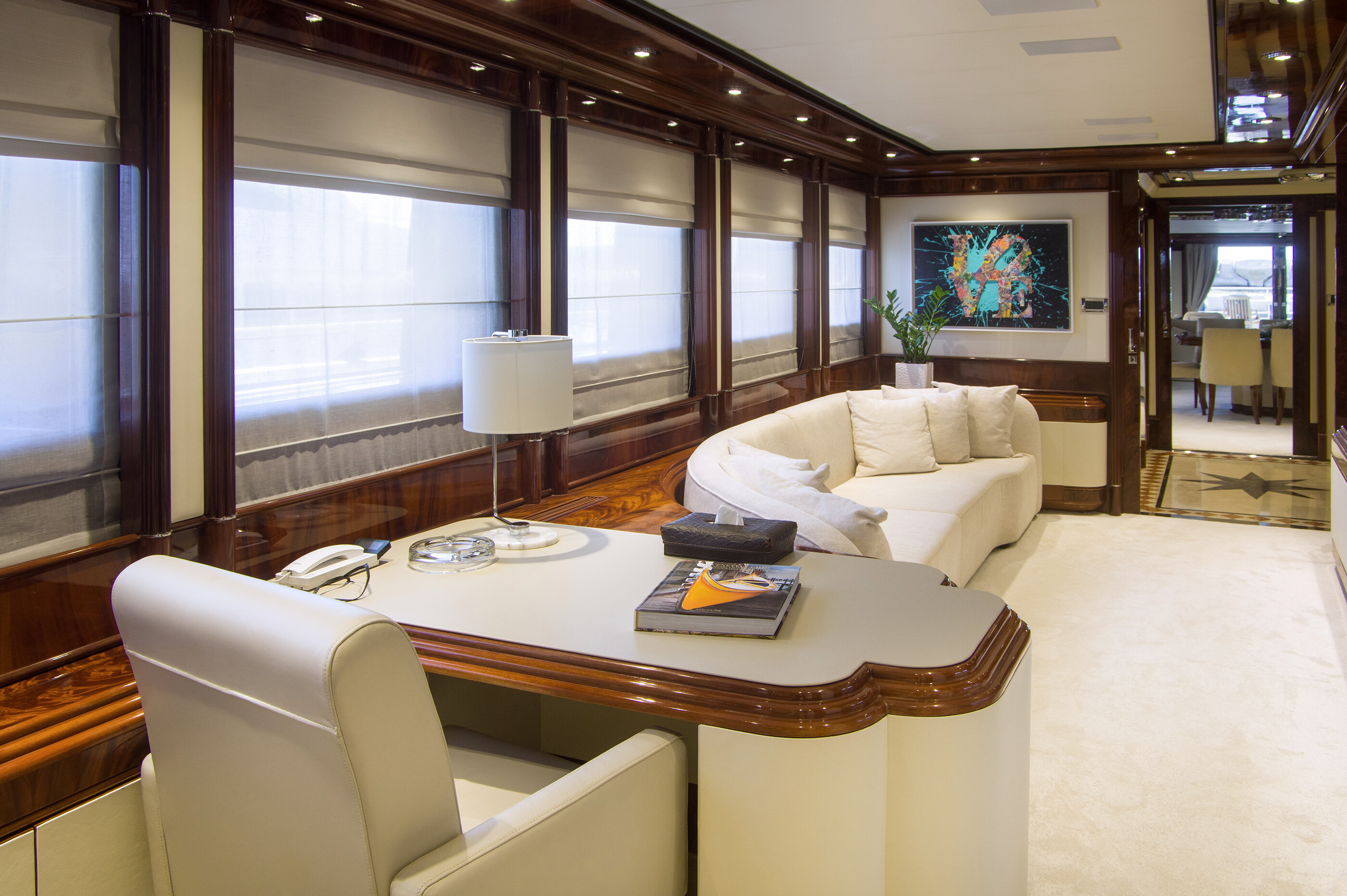 Aboard JAAN a 138ft (42.06m) luxury motor yacht for Charter available with Fraser Yachts, built by INTERMARINE in 1997
