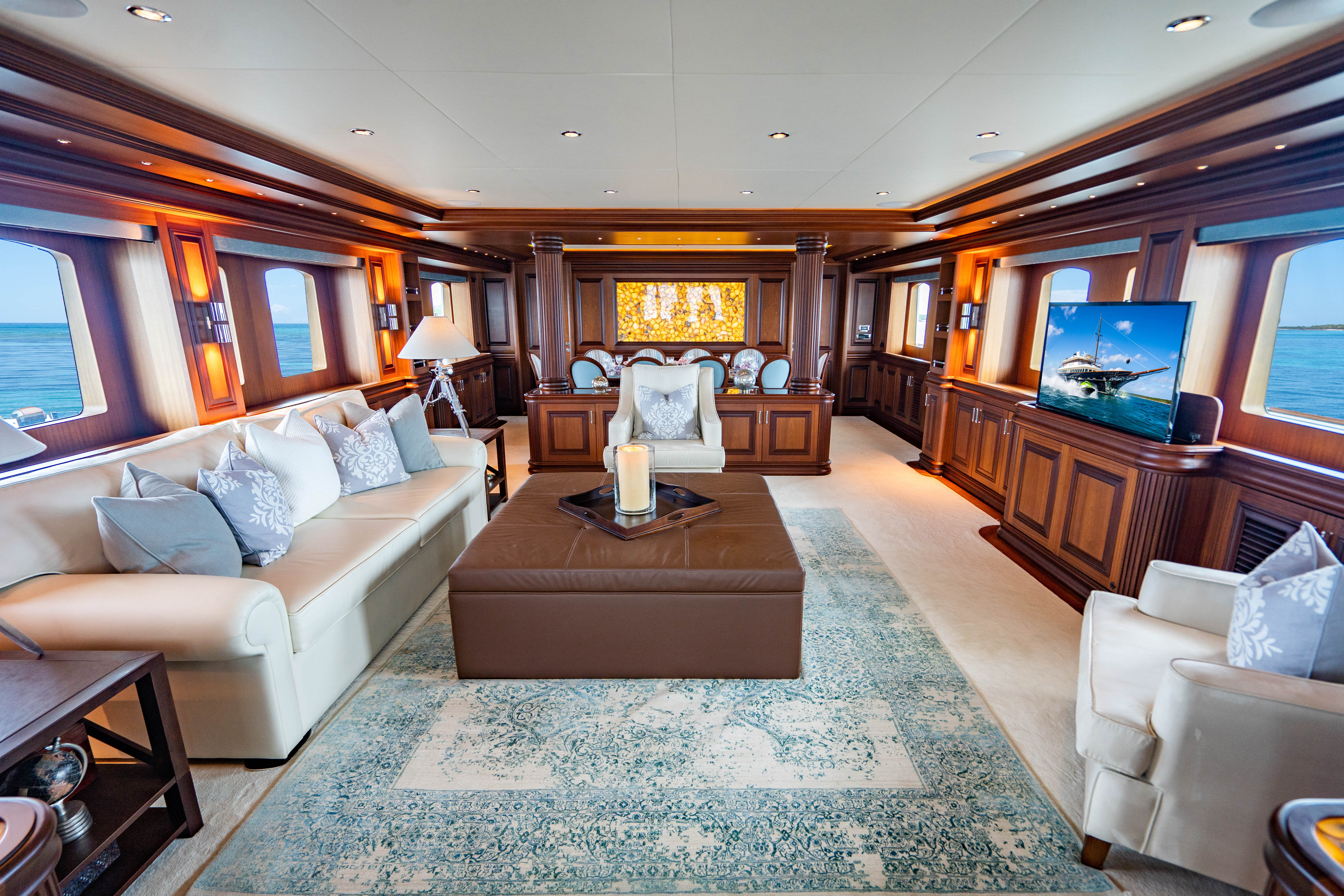 Aboard CLARITY a 160ft (48.77m) luxury motor yacht , built by BILGIN in 2015