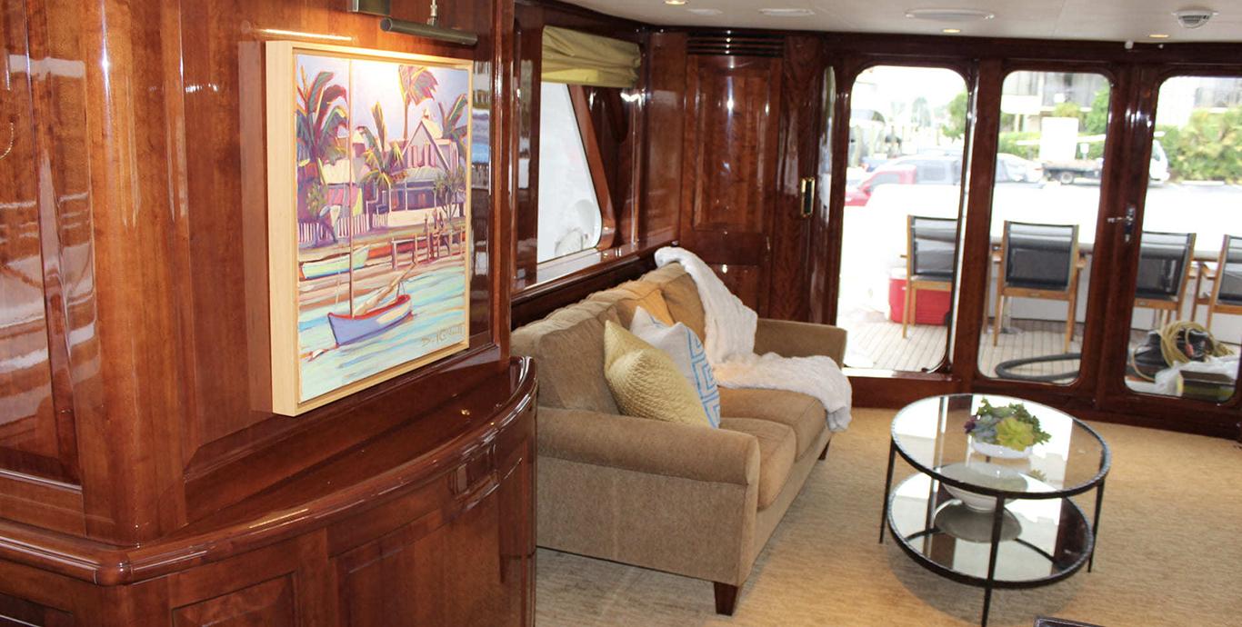 Aboard DRIVEN a 88ft (26.82m) luxury motor yacht , built by CONRAD in 2005