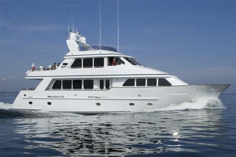 Aboard DRIVEN a 88ft (26.82m) luxury motor yacht , built by CONRAD in 2005