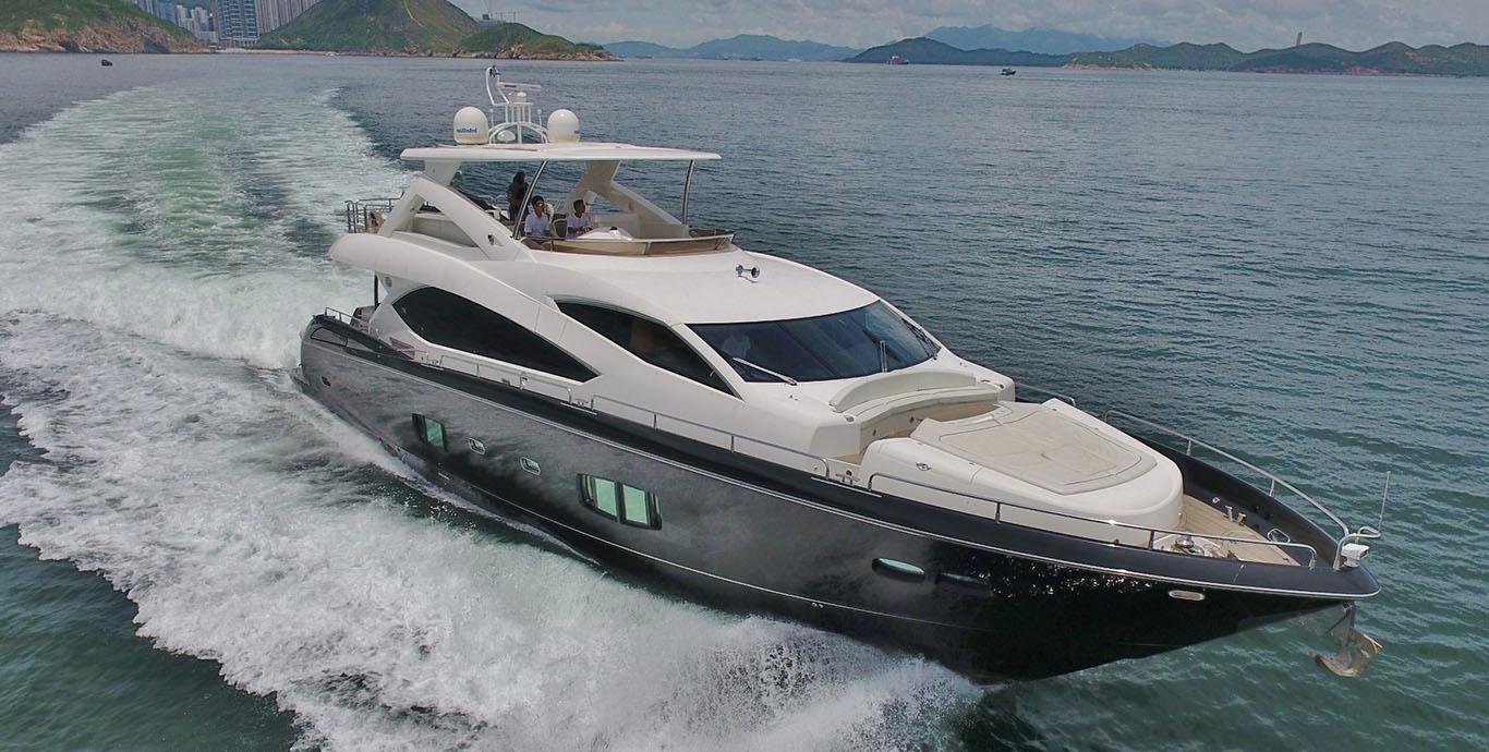 Aboard PACIFIC CONQUEST a 88ft (27m) luxury motor yacht , built by SUNSEEKER in 2009