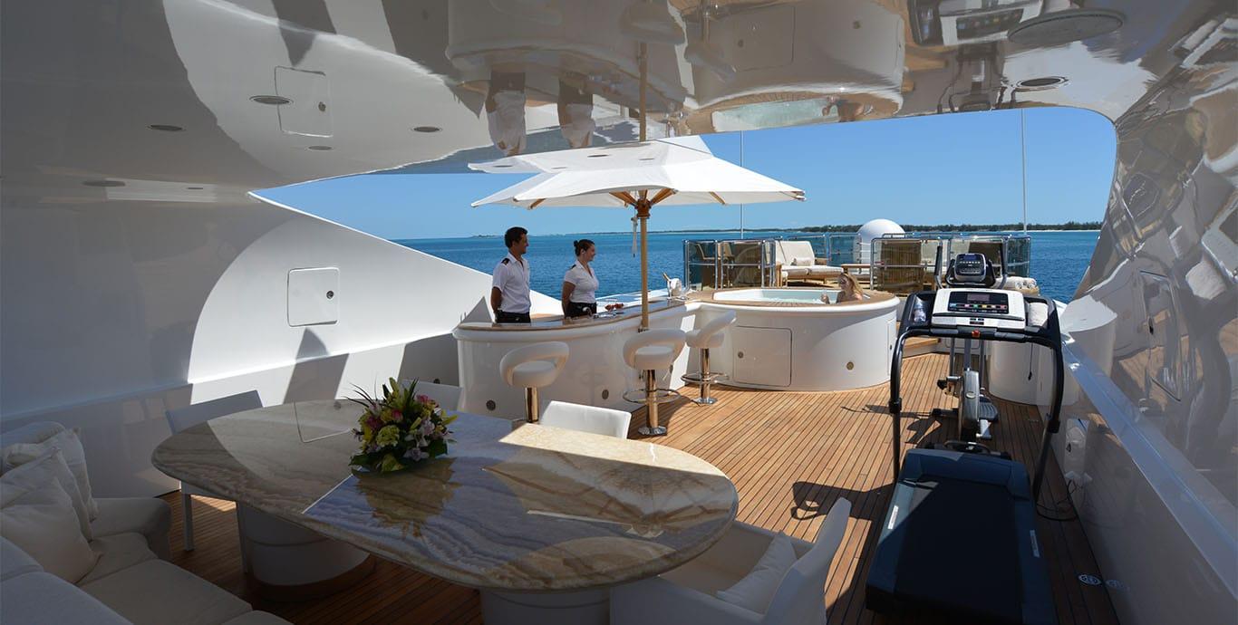 Aboard BARENTS a 164ft (49.99m) luxury motor yacht , built by BENETTI in 1999