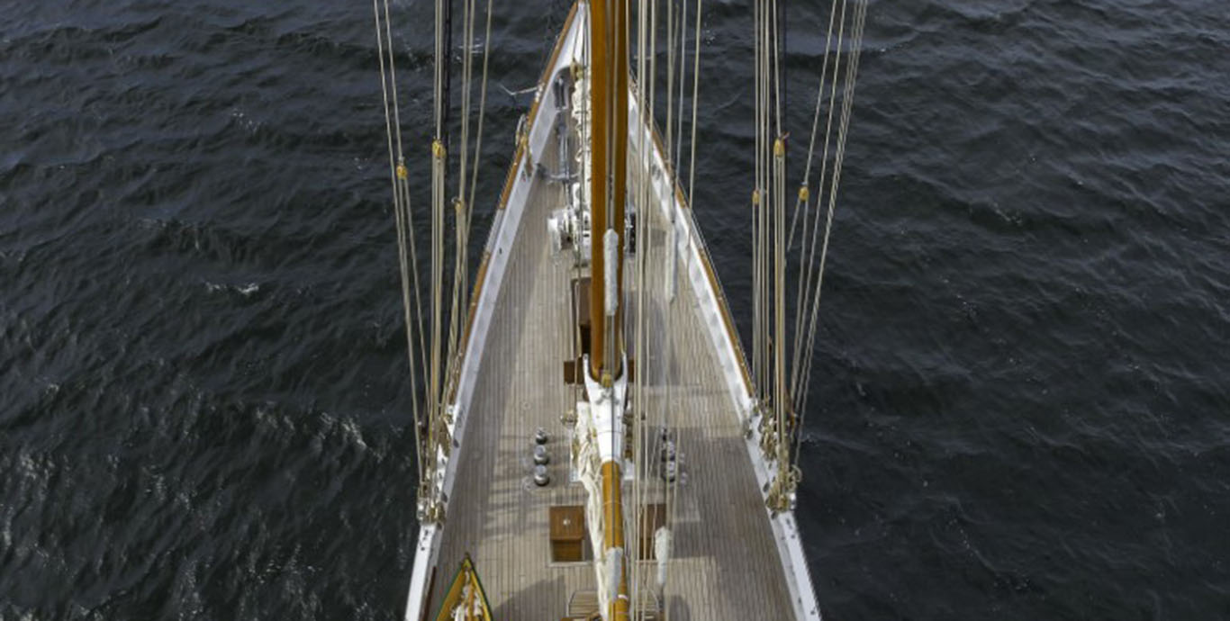 Aboard COLUMBIA a 141ft (43.03m) luxury sailing yacht for Sale & Charter available with Fraser Yachts, built by EASTERN SHIPBUILDING GROUP in 2014