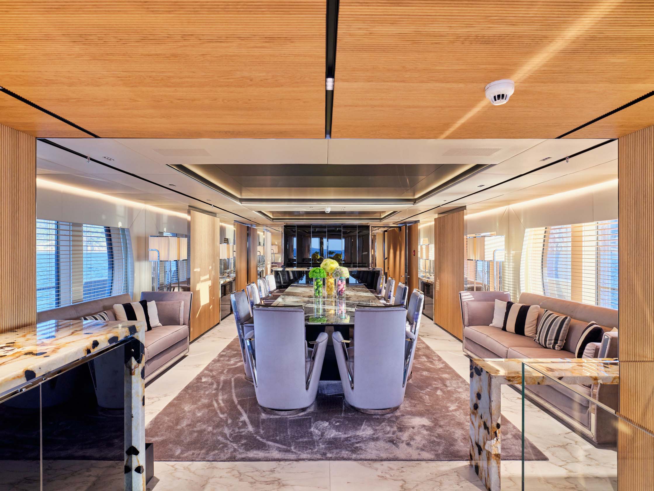 Aboard SEAHORSE a 173ft (53.01m) luxury motor yacht for Charter available with Fraser Yachts, built by AMELS in 1999
