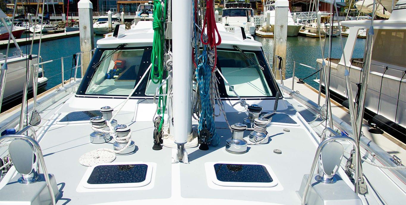 Aboard MAYA a 70ft (21.34m) luxury sailing yacht , built by MCMULLEN & WING in 1995