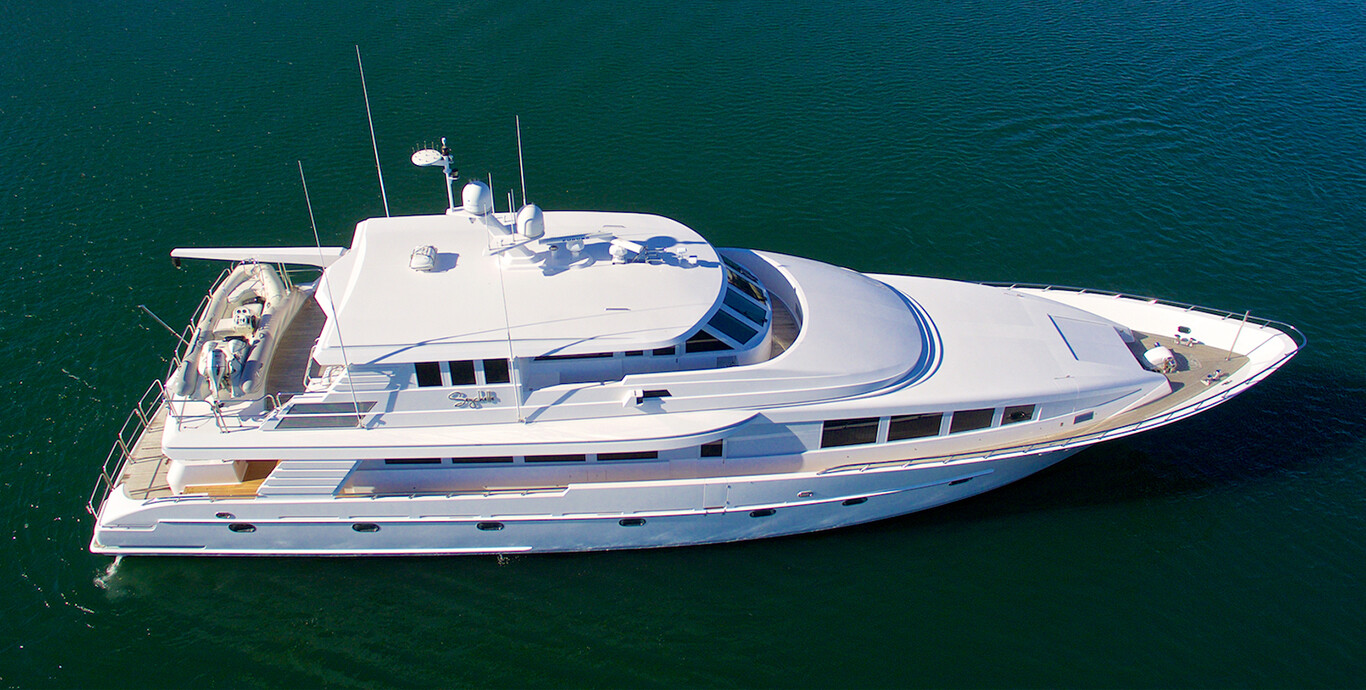 Aboard SEYCHELLE a 111ft (33.83m) luxury motor yacht , built by NORTHCOAST YACHTS in 1992