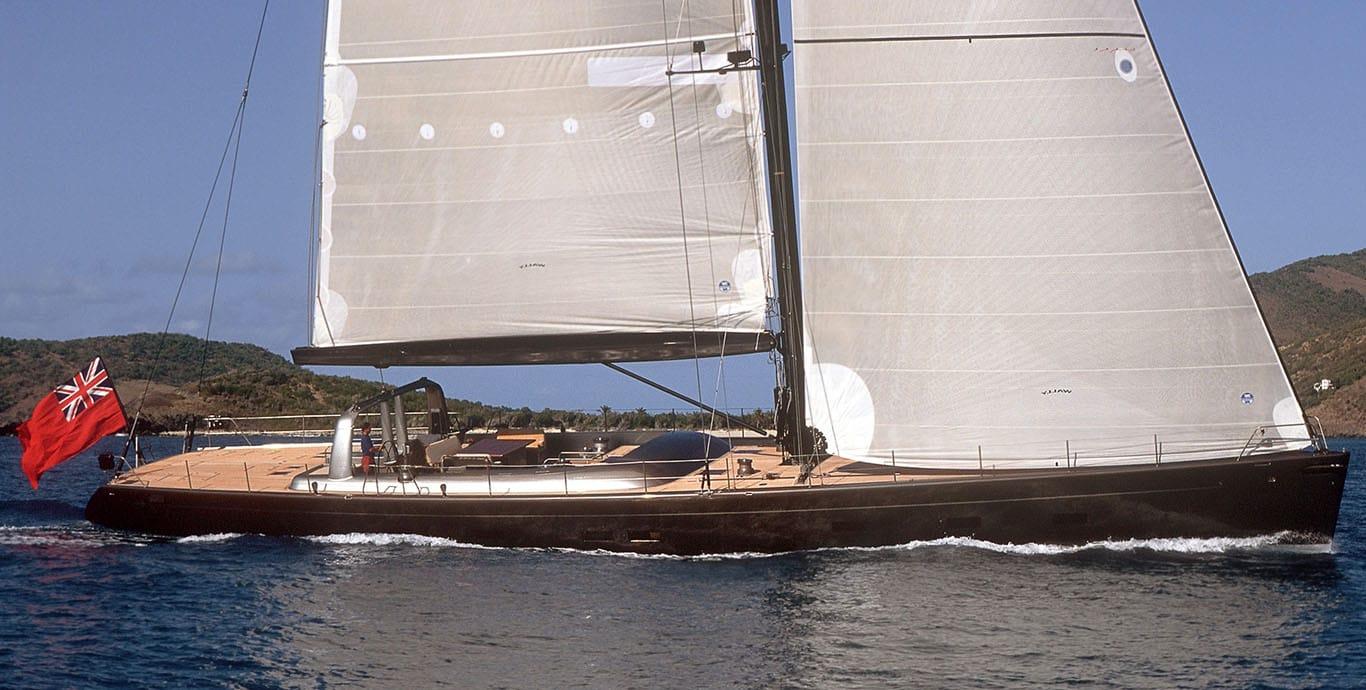 Aboard WALLY B a 107ft (32.7m) luxury sailing yacht , built by PENDENNIS in 1998