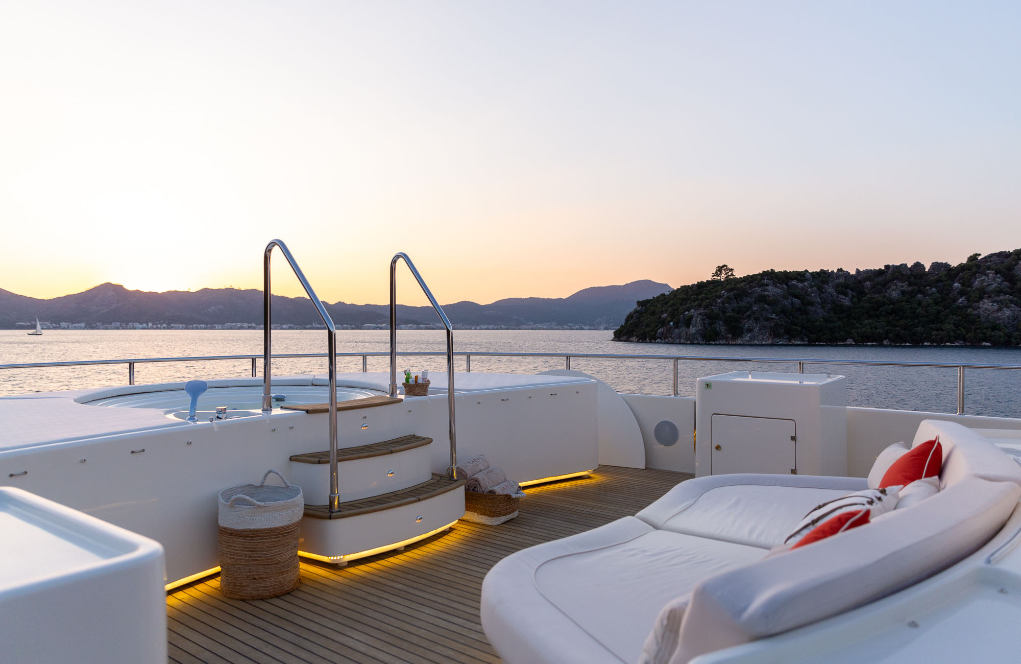 Aboard LADY I a 139ft (42.6m) luxury motor yacht , built by CRN in 2009