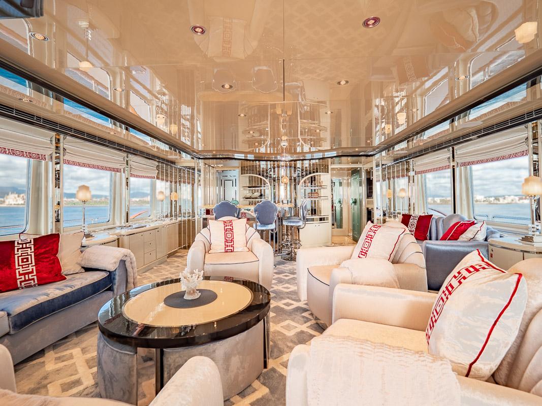 Aboard LADY LUCY a 130ft (39.8m) luxury motor yacht , built by HEESEN in 2001