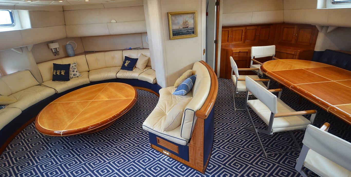 Aboard MANUTARA a 115ft (35.05m) luxury sailing yacht , built by VALDETTARO in 1994