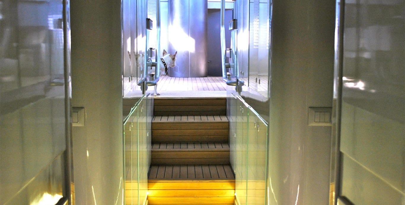 Aboard NEW RUNAWAY a 111ft (34.01m) luxury sailing yacht , built by VALDETTARO in 1991