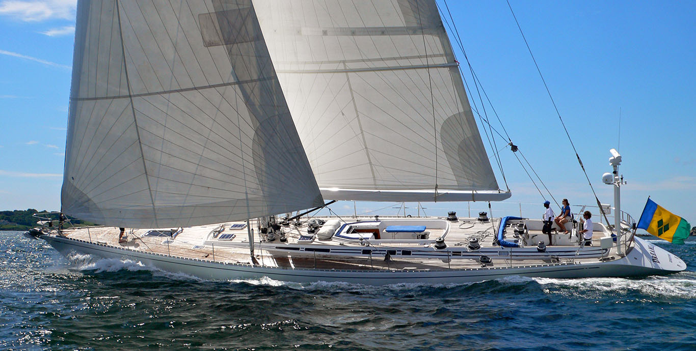 Aboard DREAMLAND a 86ft (26.21m) luxury sailing yacht , built by NAUTOR’S SWAN in 1990