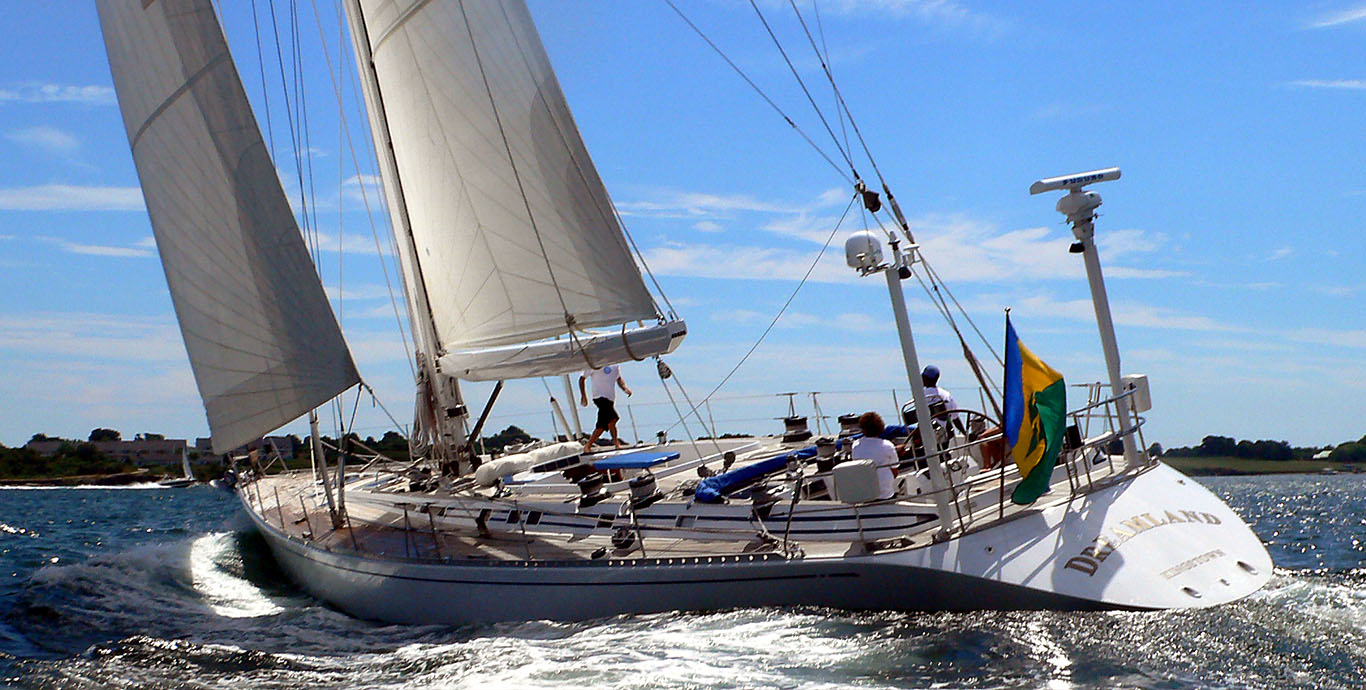 Aboard DREAMLAND a 86ft (26.21m) luxury sailing yacht , built by NAUTOR’S SWAN in 1990