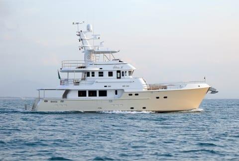 Aboard TARTARUGA a 78ft (23.85m) luxury motor yacht , built by NORDHAVN in 2008