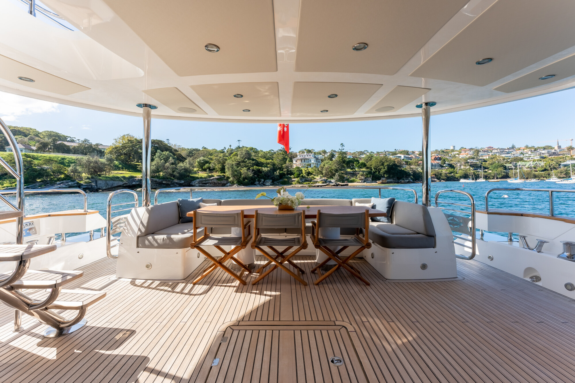 Aboard ULTRAVIOLET a 92ft (28.1m) luxury motor yacht , built by SUNSEEKER in 2013