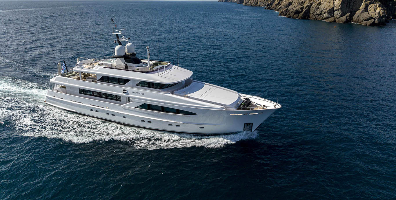 Aboard UNEXPECTED a 123ft (37.69m) luxury motor yacht for Charter available with Fraser Yachts, built by HEESEN in 2001