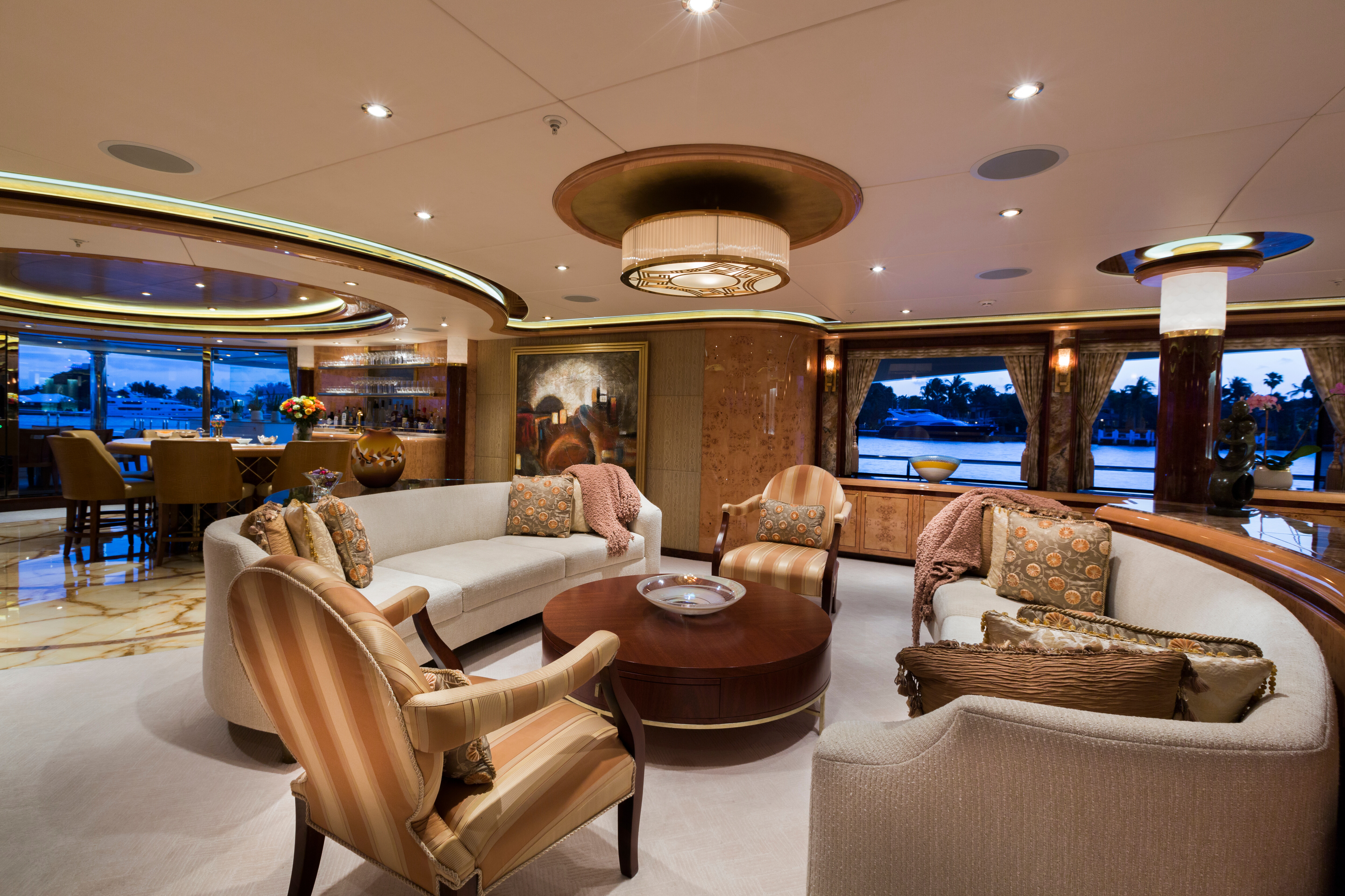 Aboard LIBERTY a 187ft (57.05m) luxury motor yacht for Sale & Charter available with Fraser Yachts, built by TRINITY YACHTS in 2012