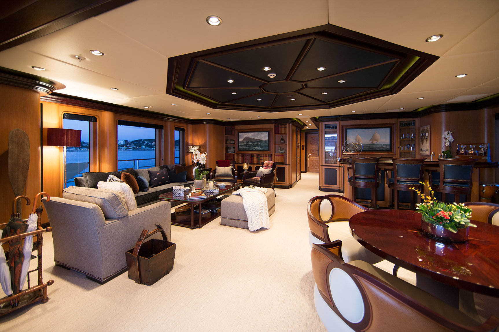 Aboard COCOA BEAN a 242ft (74m) luxury motor yacht , built by TRINITY YACHTS in 2014