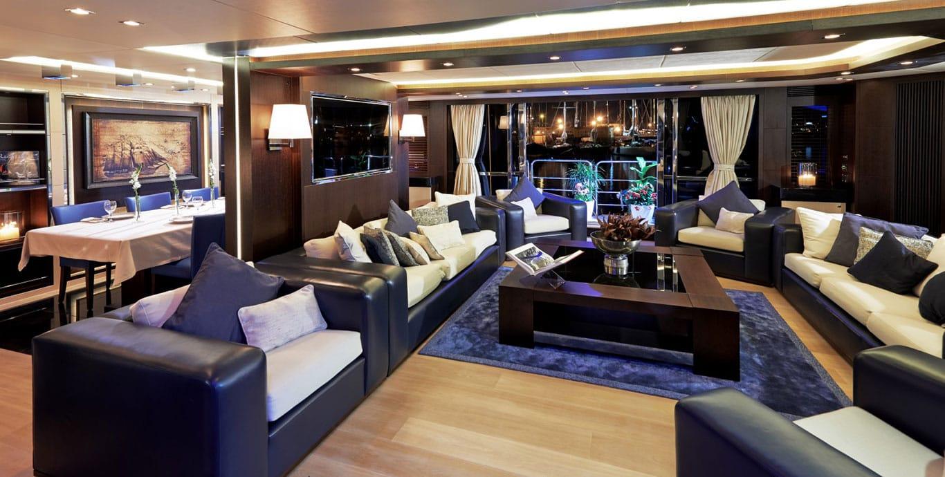 Aboard STARGAZER a 128ft (39.12m) luxury motor yacht , built by SUNSEEKER in 2012