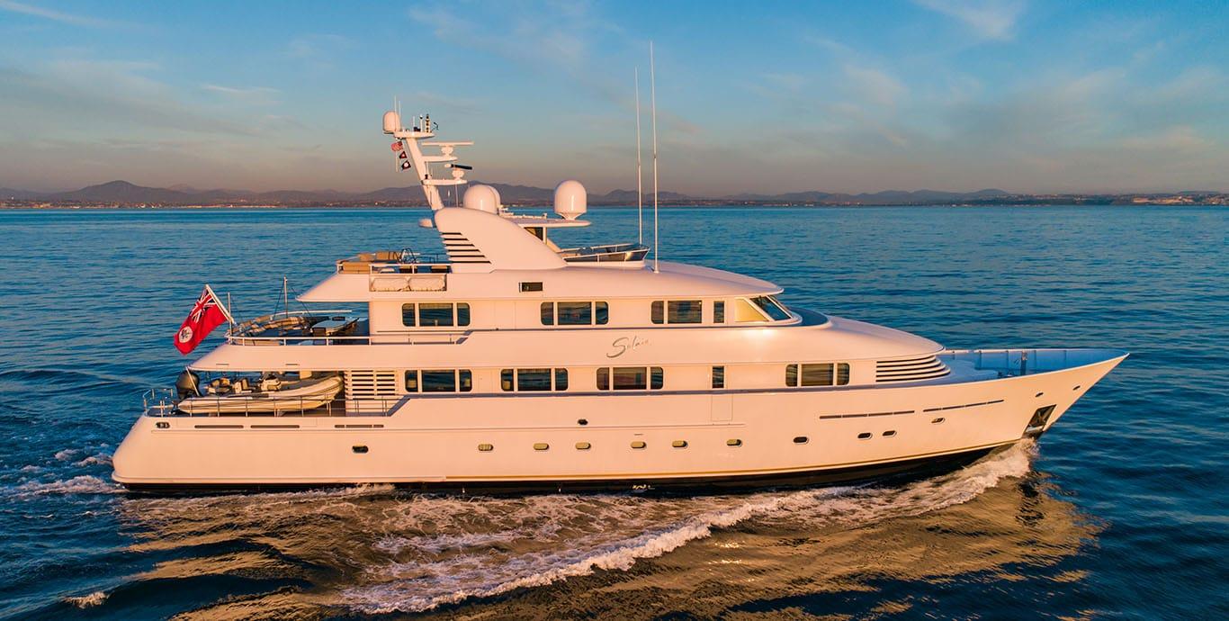 Aboard LOHANKA a 131ft (40m) luxury motor yacht , built by ROYAL HAKVOORT SHIPYARD in 2001