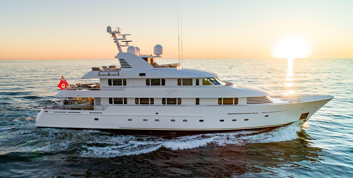 Aboard LOHANKA a 131ft (40m) luxury motor yacht , built by ROYAL HAKVOORT SHIPYARD in 2001