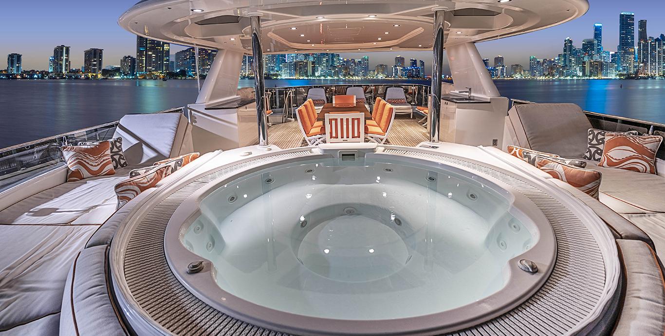 Aboard DRILLER a 130ft (39.7m) luxury motor yacht , built by WESTPORT in 2012