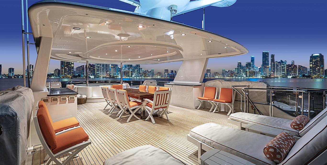 Aboard DRILLER a 130ft (39.7m) luxury motor yacht , built by WESTPORT in 2012