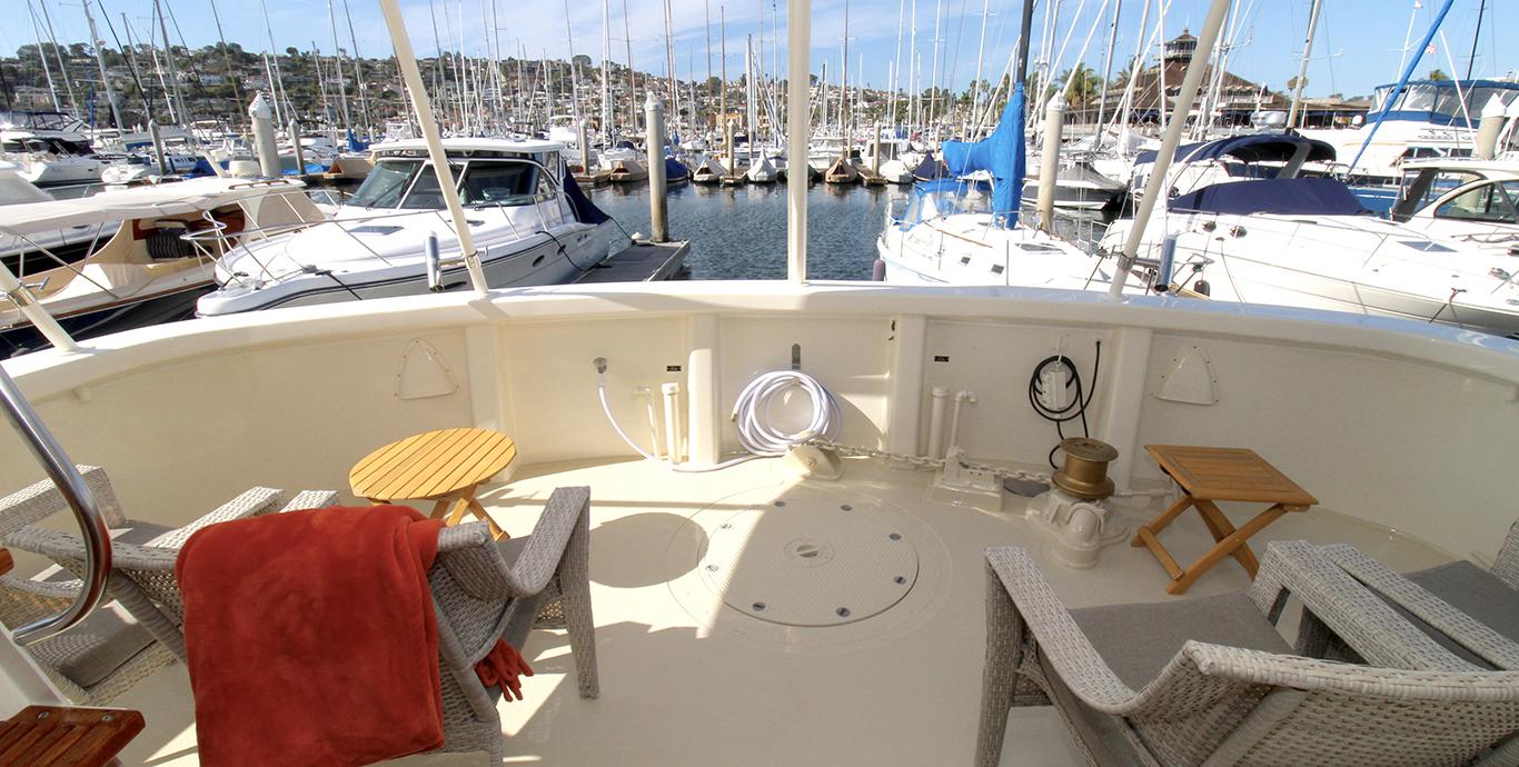 Aboard OUTWARD BOUND a 74ft (22.56m) luxury motor yacht , built by HATTERAS in 1970