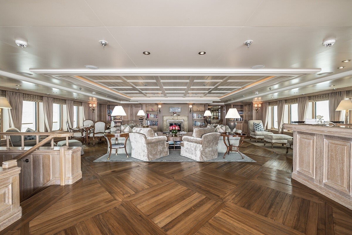 Aboard TATOOSH a 303ft (92.4m) luxury motor yacht for Charter available with Fraser Yachts, built by NOBISKRUG in 2000