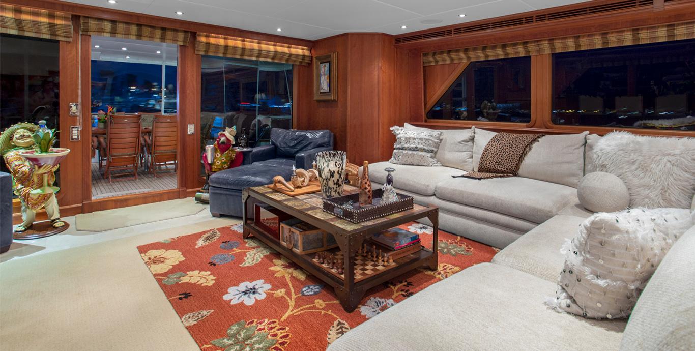 Aboard APHRODITE a 128ft (39.01m) luxury motor yacht , built by PALMER JOHNSON in 2000