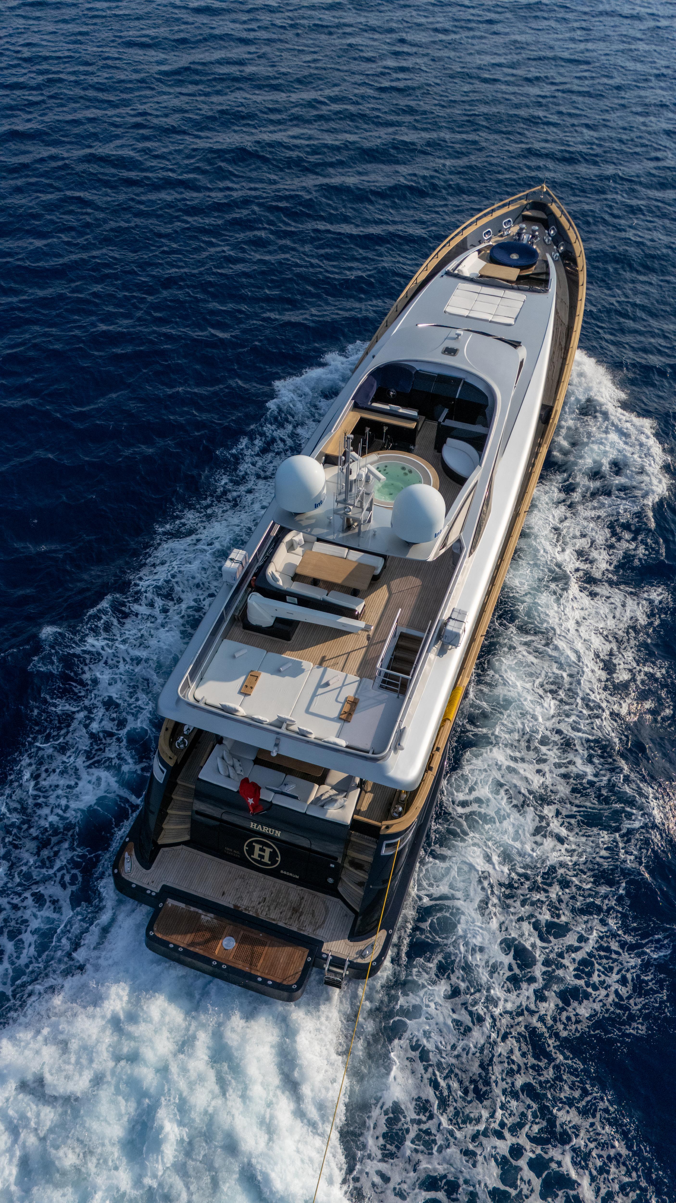 HARUN motor yacht for Charter by Fraser Yachts, built by HUZUR YAT