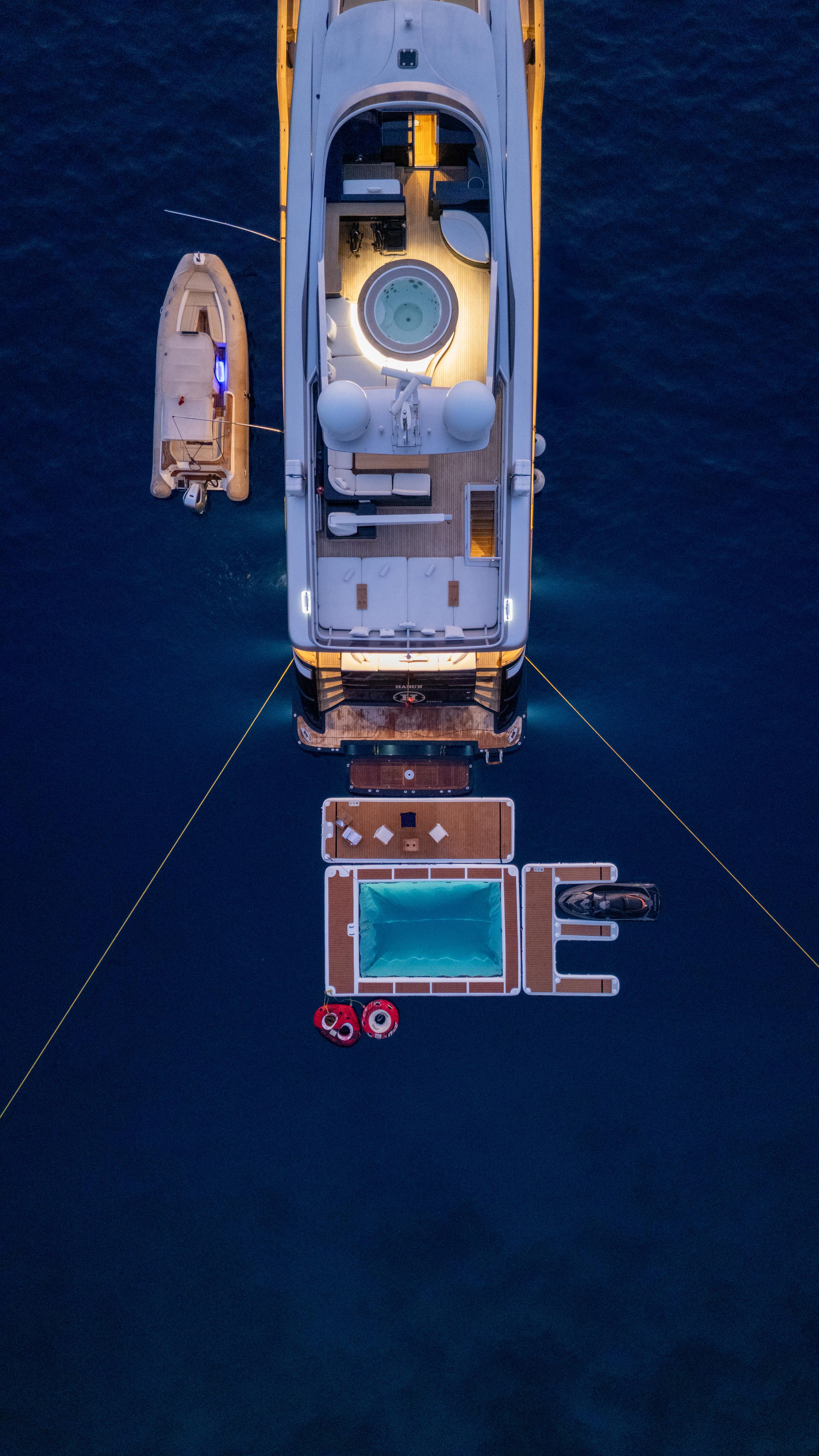 HARUN motor yacht for Charter by Fraser Yachts, built by HUZUR YAT