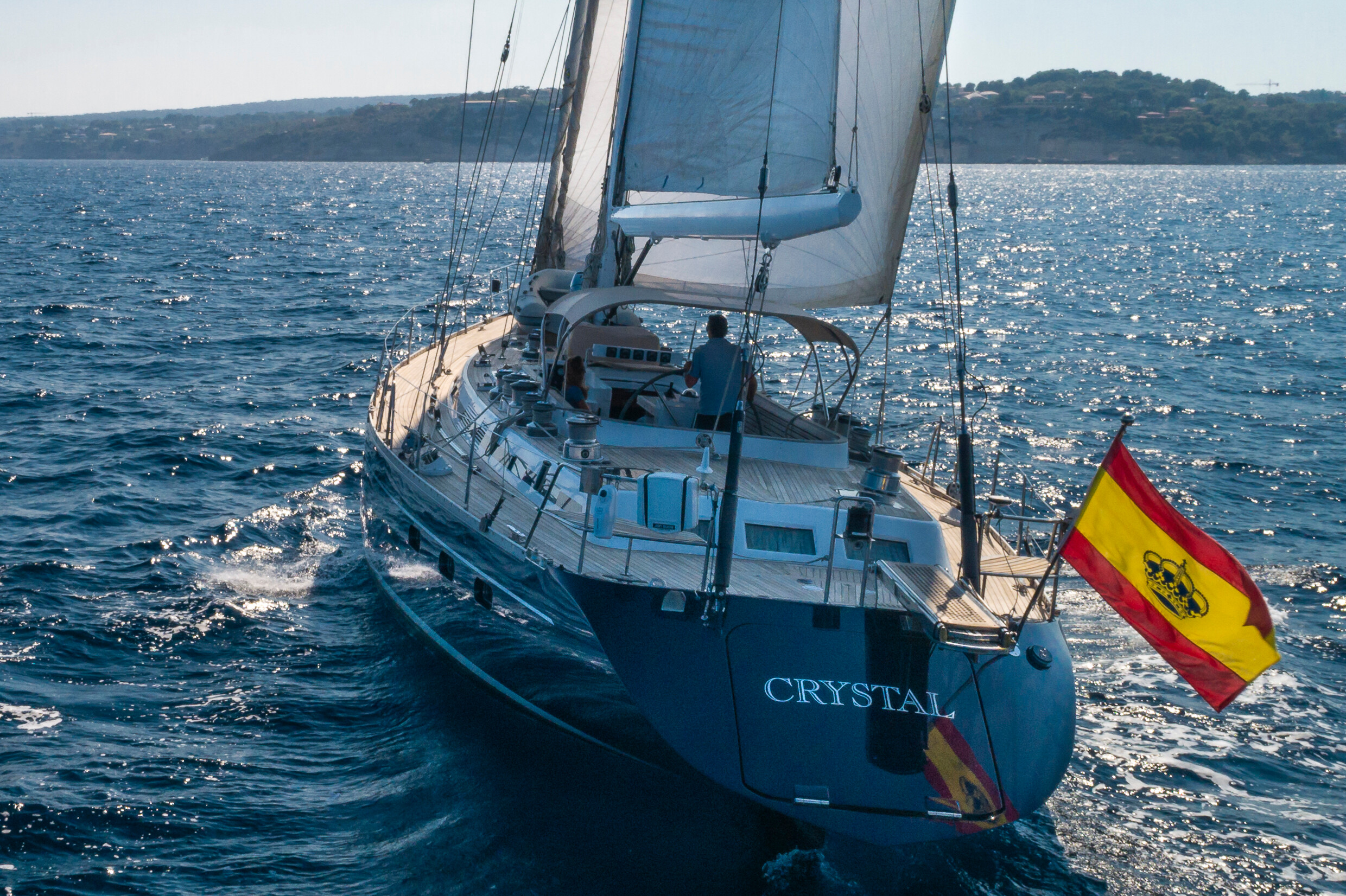 Aboard CRYSTAL a 72ft (22.2m) luxury sailing yacht , built by JONGERT in 1991