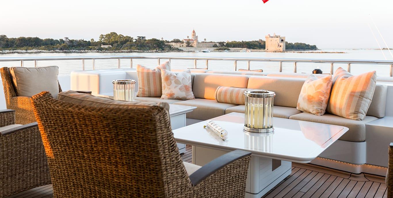 Aboard LUCKY LADY a 205ft (62.6m) luxury motor yacht , built by OCEANCO in 2002