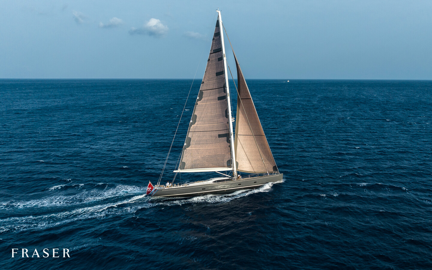 Aboard ACAIA a 99ft (30.2m) luxury sailing yacht for Charter available with Fraser Yachts, built by SOUTHERN WIND in 2008