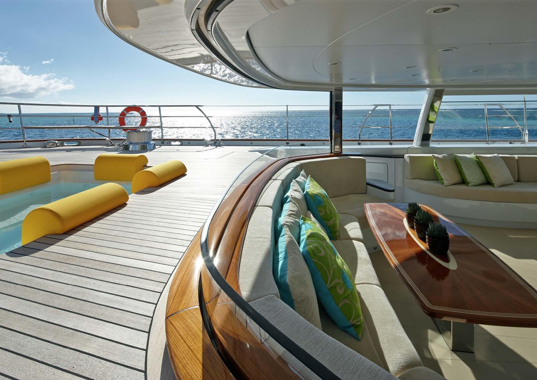 Aboard SALVAJE a 185ft (56.4m) luxury sailing yacht , built by ALLOY YACHTS in 2014
