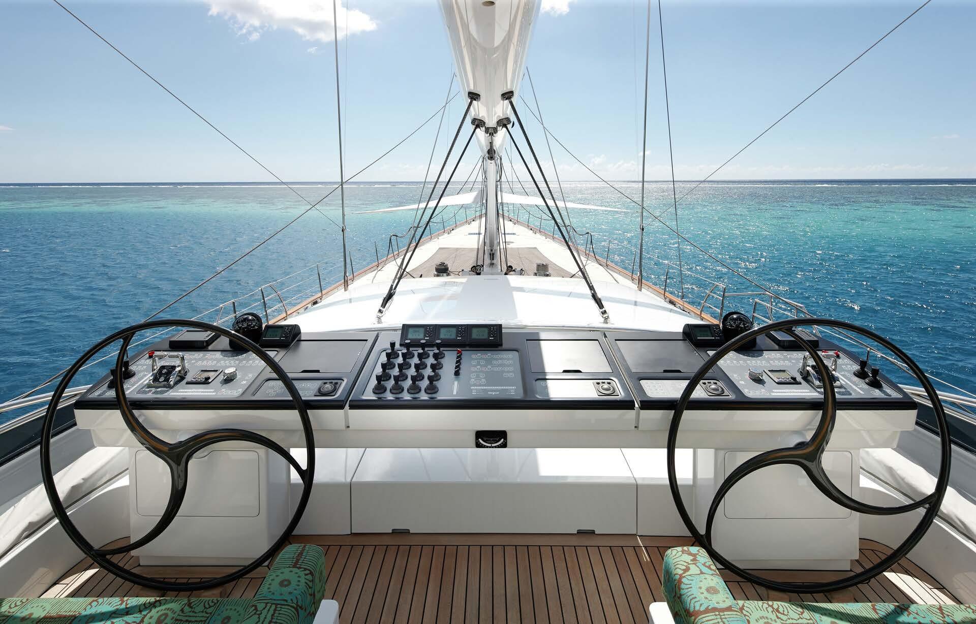 Aboard SALVAJE a 185ft (56.4m) luxury sailing yacht , built by ALLOY YACHTS in 2014
