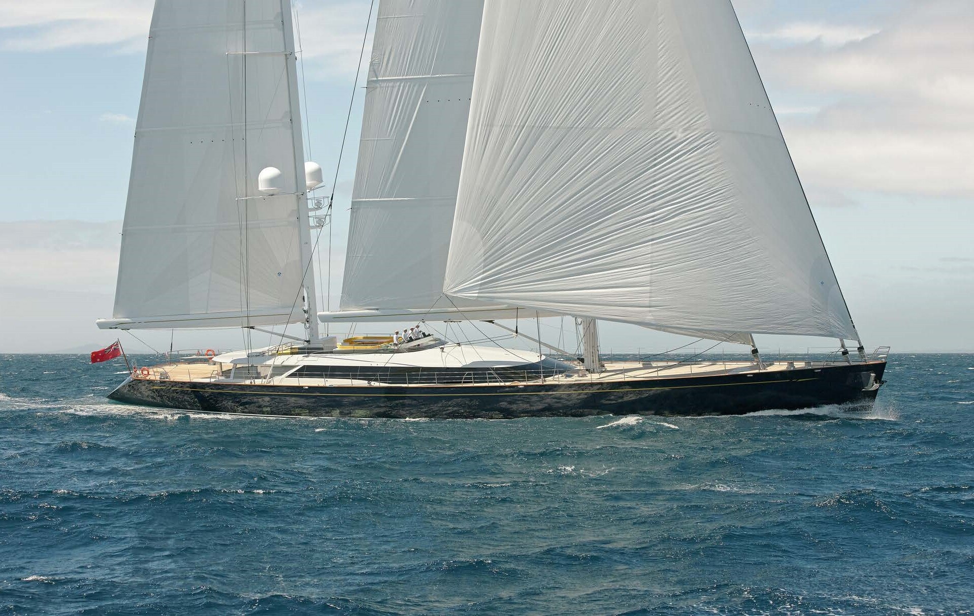 Aboard SALVAJE a 185ft (56.4m) luxury sailing yacht , built by ALLOY YACHTS in 2014