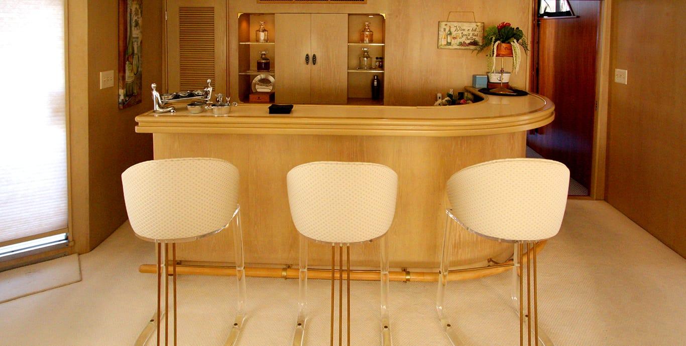 Aboard PANACEA IV a 86ft (26.21m) luxury motor yacht , built by BURGER BOAT COMPANY in 1984